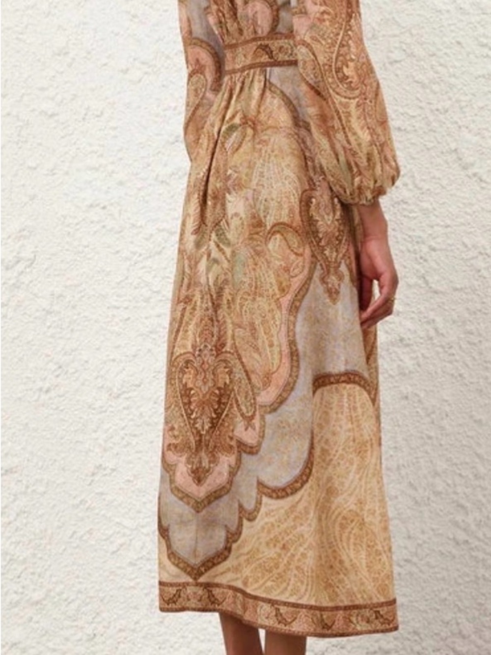 ZIMMERMANN
WANDERLUST PLUNGE MIDI DRESS TAPESTRY MULTI - Picture 3 of 7